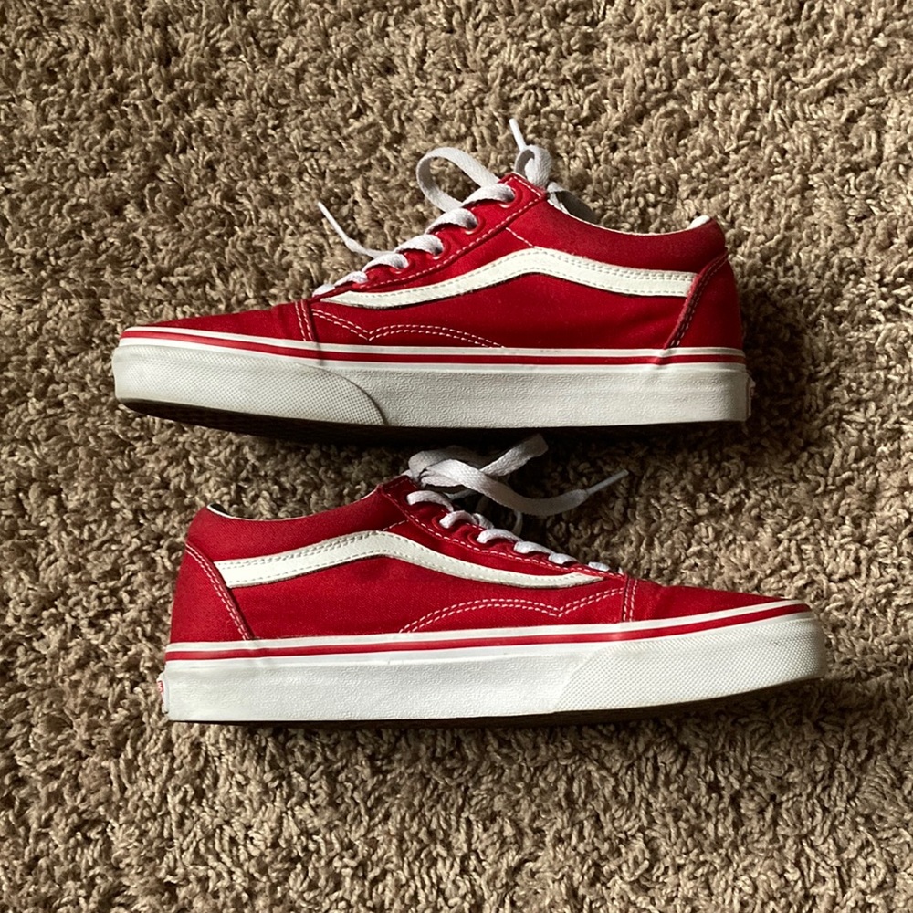 Red old school vans